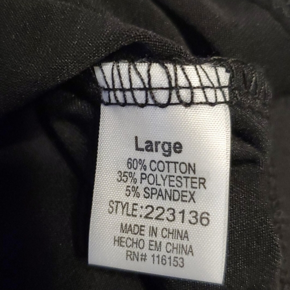 ⚘️2 For $10 Item⚘️ Poof Soft Black Tanktop Junior's Size L - Picture 5 of 7